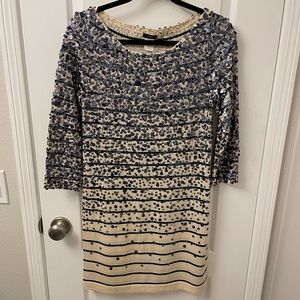Women’s Sequin & Striped Sweater Dress